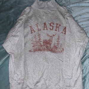 Aerie Alaska oversized mock neck sweatshirt